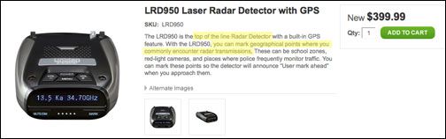 Uniden LRD-950 radar detector review